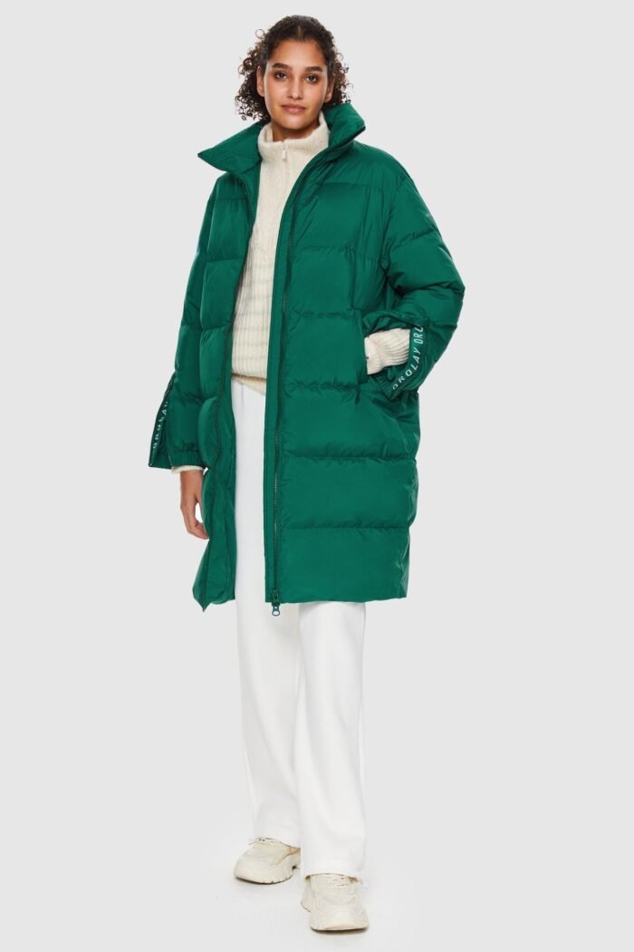 High Collar Long-sleeve Puffer Jacket - Image 9