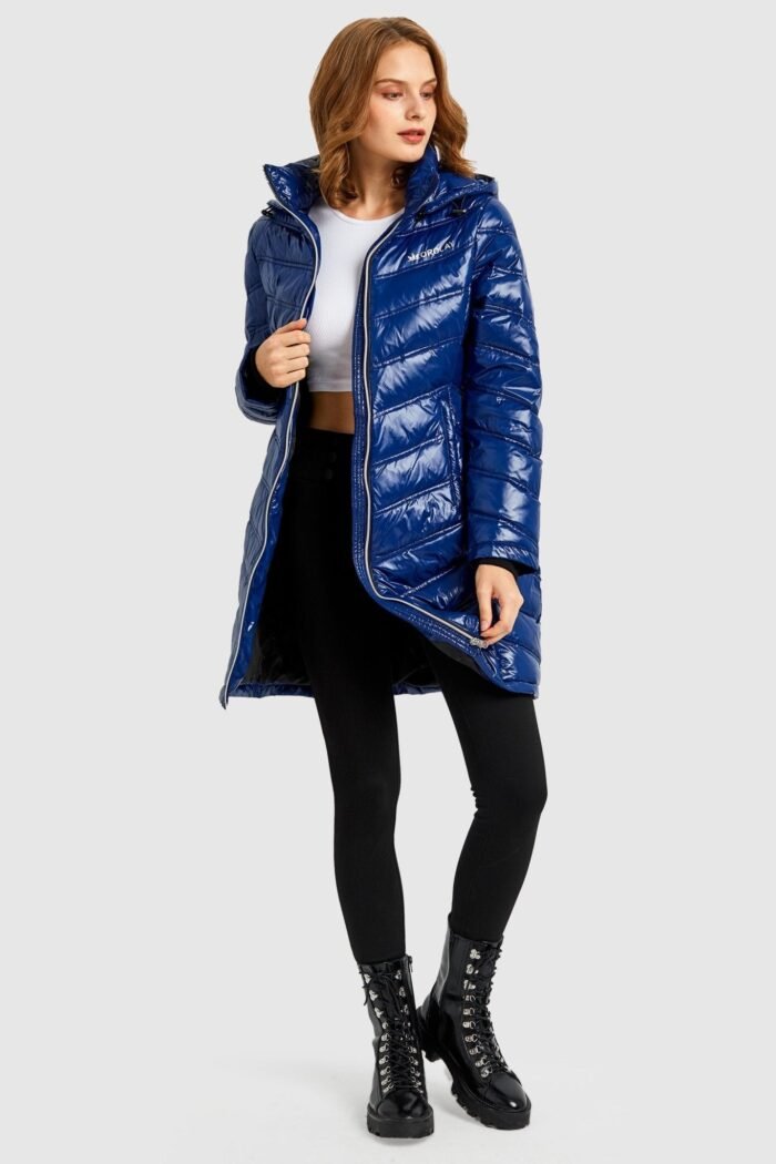 Long Quilted Hooded Puffer Down Jacket - Image 5