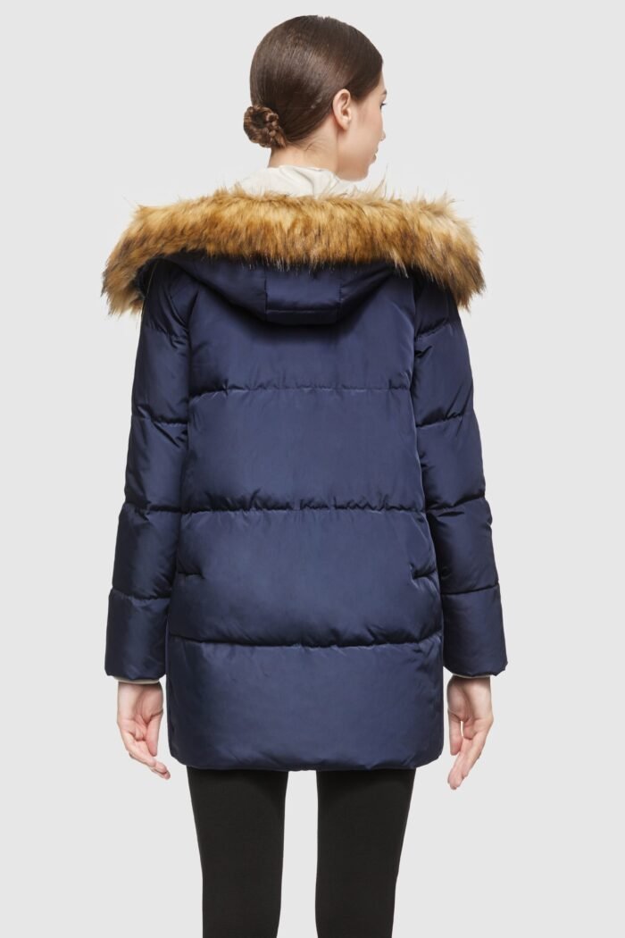 Removable Fur Large Pockets Down Jacket - Image 15