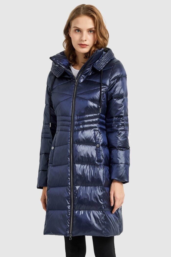 Stand Collar Down Parka with Hood - Image 2