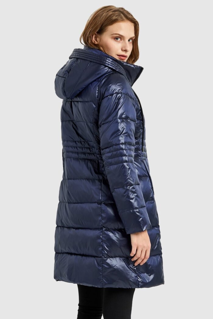 Stand Collar Down Parka with Hood - Image 3