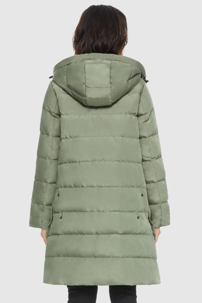 Unique Cut Hooded Puffer Coat - Image 7